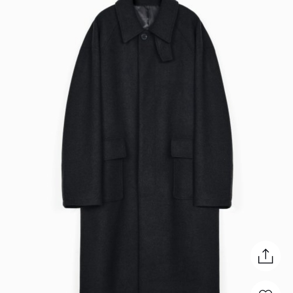 KIIMUIR(22FW) Surplus Wool (WOOL) Semi-over Balmacan Coat - Picture 1 of 7